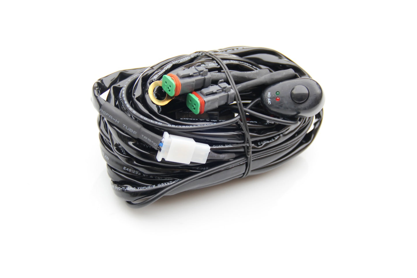 FLIXTON 70W FLX35F Projector Fog Lamp 12V 35W+35W Off-road and touring with harness and switch