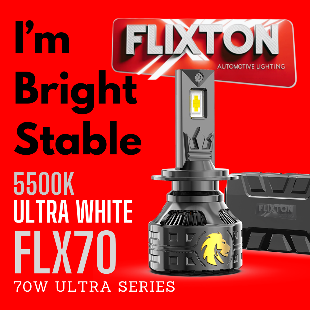 FLIXTON FLX75 ULTRA WHITE 70W Per Bulb 140W Pair Headlamp Bulb and Foglamp bulb (Copy)